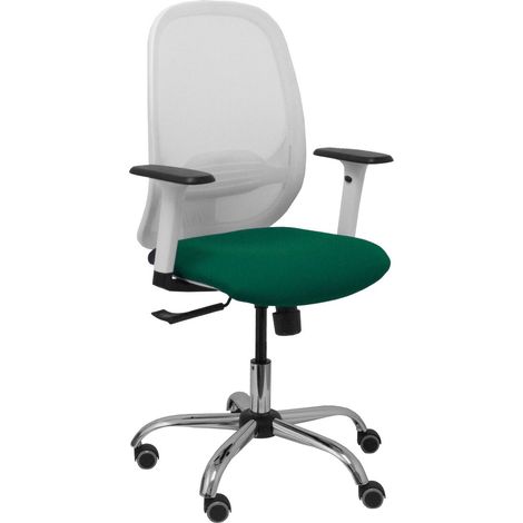 Sedia da Ufficio Piqueras y Crespo 354CRRP Bianco Verde scuro