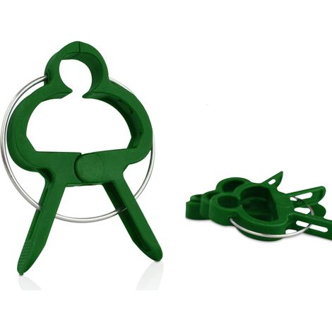 Lot de 10 tuteurs (4,5 x 3 cm) pour tomates, rosiers, concombres et autres plantes grimpantes - tuteurs stabilisateurs pour plantes grimpantes (1/4)