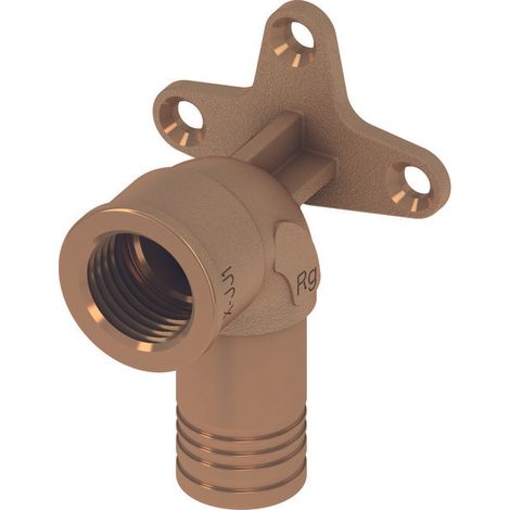 TECElogo-Push rondelle murale universelle, bronze rouge/bronze au