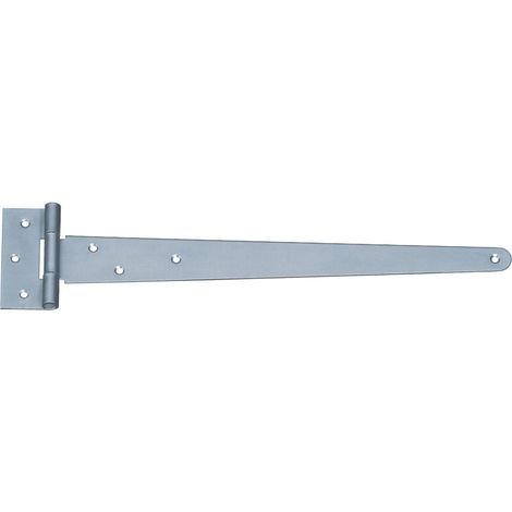 Penture anglaise zinguée – 348 mm avec charnière 90 x 40 mm – fixation robuste signée – Marque