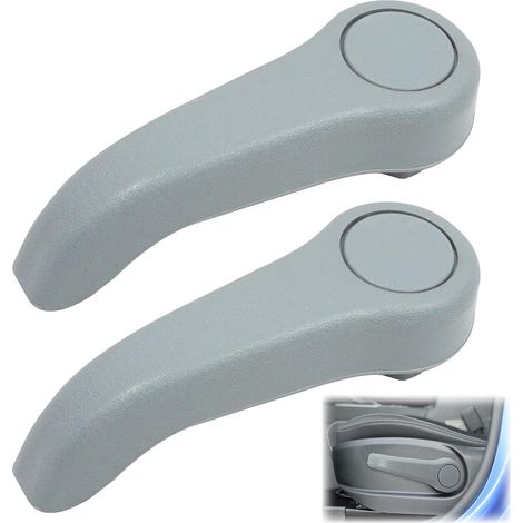Juego de manijas de ajuste de asiento de 1/2 para Clio Mk2 y Twingo 1998-2008, repuestos de calidad fabricados en ABS, mayor comodidad y durabilidad para ajuste de tracción. (1/5)