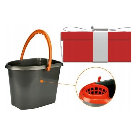 Cubo para fregona con escurridor, mezcla de colores, 10 l