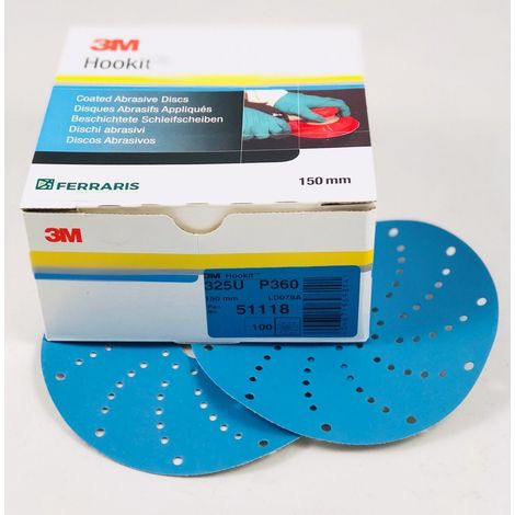 3M 51118 DISCHI SERIE 325U DIAMETRO 150 P360 PEZZI 100