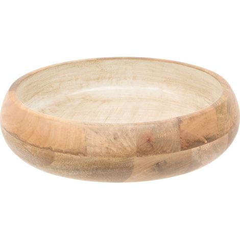 Saladier bicolore en bois de manguier Ava D.31cm blanc - Atmosphera créateur d'intérieur