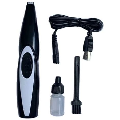Tondeuse électrique pour animaux de compagnie Tondeuse sans fil rechargeable par USB pour chiens et chats Soins des pattes, des oreilles et des yeux Soins des poils du visage (1/5)
