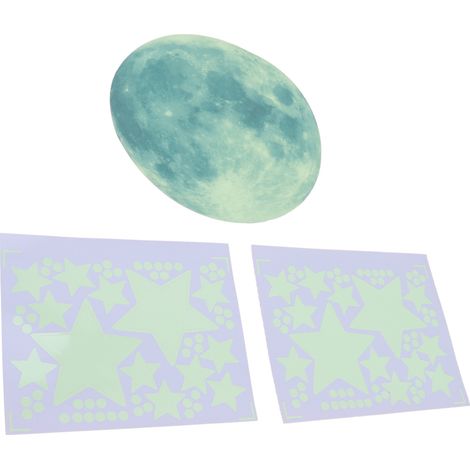 Stickers muraux lumineux Planètes et Étoiles pour chambre d'enfant, chambre de bébé et décoration intérieure (1/5)