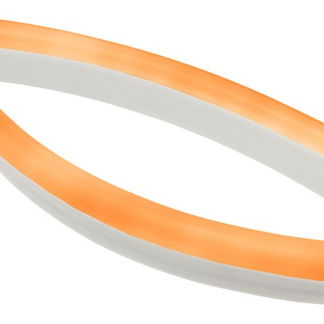 PrimeMatik - Bande lumière flexible LED Néon Flex LNF 16x8mm 220VAC 5m orange (1/5)