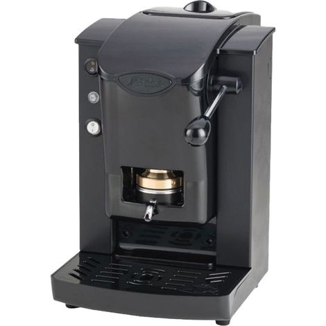 Faber Slot Plast Basic - Macchina per Caffè con pressacialda in ottone - Telaio in Metallo Nero e frontale in policarbonato nero (1/4)