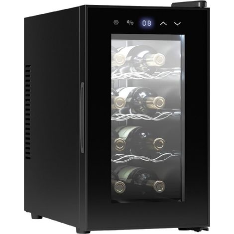 Cecotec – Cave à vin de service 8 bouteilles – Système thermoélectrique – Température réglable 8-18ºC – Éclairage LED intérieur – Silencieux 35 dB (1/6)
