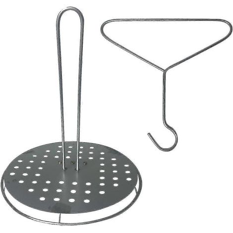Grille à poulet rôti antiadhésive en acier inoxydable - Ustensiles de cuisine en fer forgé - Accessoires de barbecue d'extérieur (1/5)