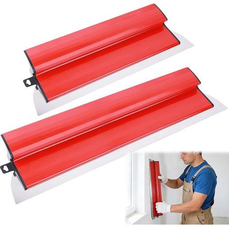Plastering Knives, Stainless Steel, 25cm and 40cm, Ergonomic Handle, For Drywall and Wall Decoration (1/5)