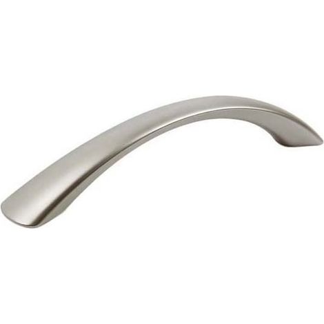 Poignée zamac - Décor : Chromé mat - Entraxe : 128 mm - Hauteur : 30 mm - Longueur : 168 mm - Matériau : Zamac - REI