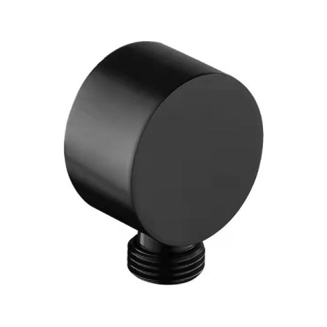 Prise d'eau plate ronde   57,5 mm Raccords 1/2" M support pour douche prise ronde noire mate