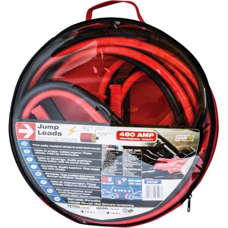 Cables de demarrage - 3.5m - 500A - 35mm2 12V (1/6)