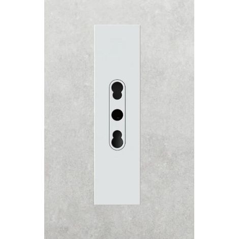 4 box presa bipasso universale compatibile bticino living now 4bpbp.kw bianca per installazione civile
