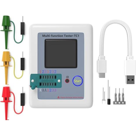 Testeur de condensateur ESR LCR Capacité Ohmmètre LCR-T7 LCR-TC1 GM328A Testeur de Transistor Multimètre Testeur électrique MOS/PNP/NPN(LCR-TC1) (1/5)