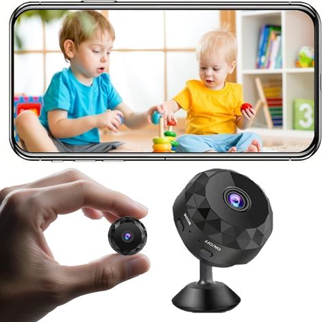 Caméra de Surveillance WiFi 1080P HD sans Fil, Caméra Intérieure et Extérieure avec Audio Bidirectionnel et Vidéo, Batterie Longue Durée, Enregistrement (Black) (1/5)