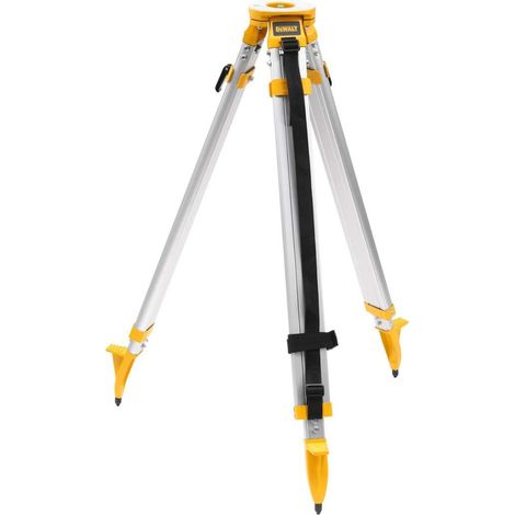 Dewalt – Trépied télescopique en aluminium 173 cm – Filetage 5/8" – Pour chantiers humides – DE0736