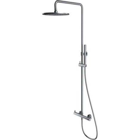 OMNIRES Y - Set doccia con miscelatore, diametro 25 cm, nichel spazzolato Y1244MNI (1/2)