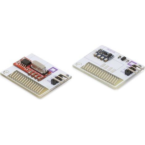 Whadda Module récepteur et émetteur RF 433 MHz, grande portée, antenne PCB, mode ASK/OOK (1/4)