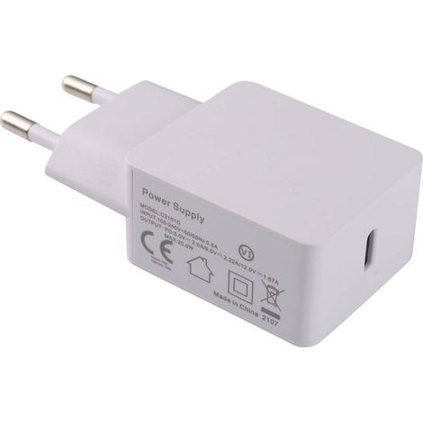 Dehner Elektronik Chargeur USB 20 W 1x USB-C® blanc intérieure USB Power Delivery (USB-PD)