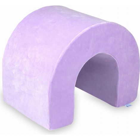 Tunnel da gioco in morbida schiuma viola vellutata (1/5)