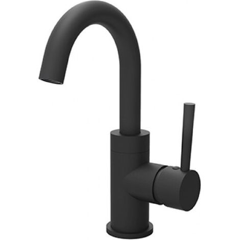Mitigeur lavabo bas ILLUSION II, 26,4cm, noir mat (1/2)