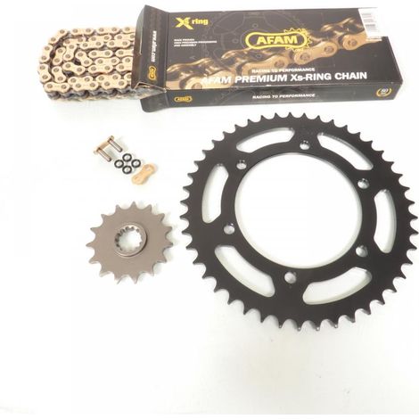 Kit chaîne Afam pour moto Yamaha 660 Xt X Supermotard 15x45 pas (1/5)