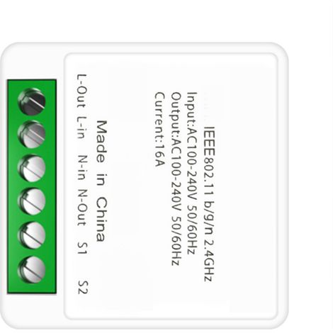 Interrupteur intelligent PCV WiFi avec application de contrôle à distance pour Tuya 16A Blanc (1/5)