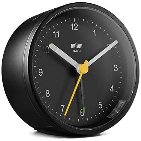Braun BC12 B Despertador Analógico Negro Diseño Elegante