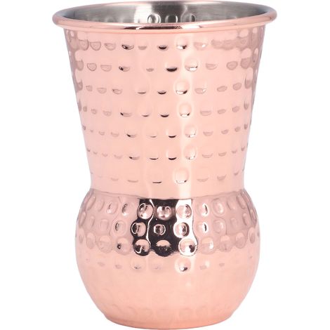Mug Moscow Mule - Cuivre Plaqué - 380 ml - Design Martelé - Pour Cocktails - Lot de 1 (1/5)