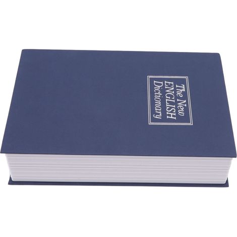 Tirelire en forme de livre avec cadenas codé, boîte à monnaie et dictionnaire, cadeau d'anniversaire secret pour enfants.