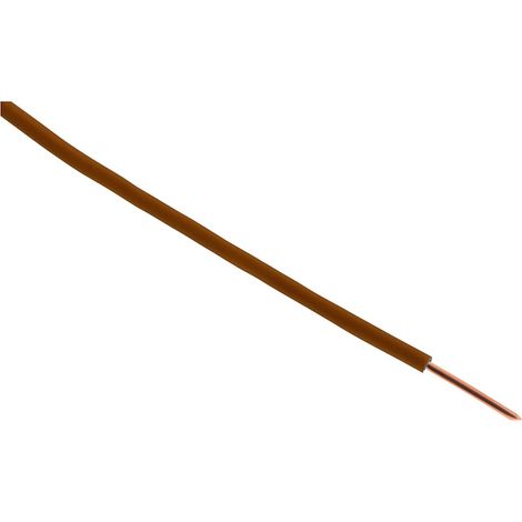 Câble d'alimentation électrique H07V-U 1,5mm² Marron - 10m - Zenitech