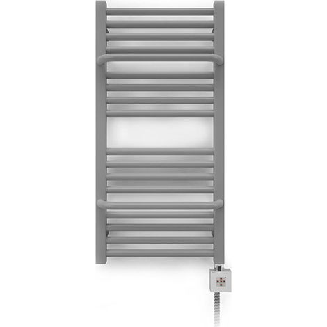 Scaldasalviette elettrico grigio alto 500mm e largo 400mm - 200 Watt - LIM500/400E87042