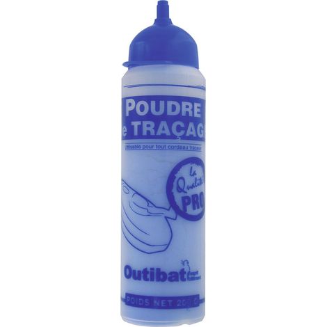 Blaues Pulverfläschchen 200g