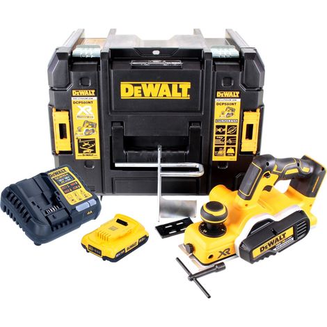DeWALT DCP 580 D1 Cepillo a batería sin escobillas XR 18V en maletín TSTAK VI + 1x Batería DCB 183 2,0 Ah + Cargador DCB 115 (1/4)