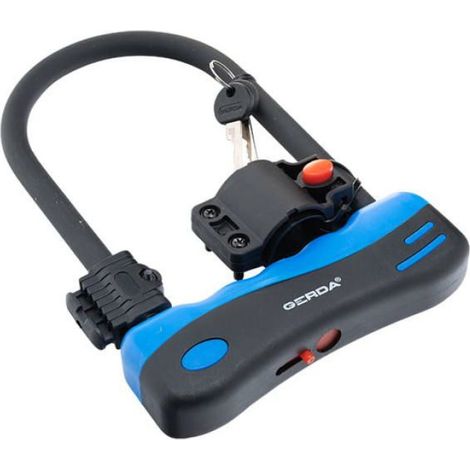 Serrure Velo U-Lock - Arceau Acier 14 mm - Protection PVC - Noir - 245 x 165 mm