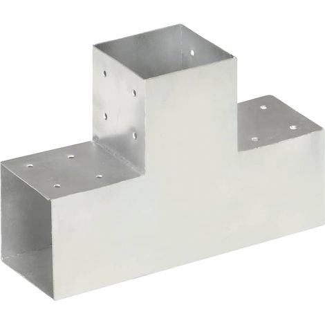 Connecteurs de poteau 4pcs Forme en T Métal galvanisé 101x101mm CFW720244 (1/5)