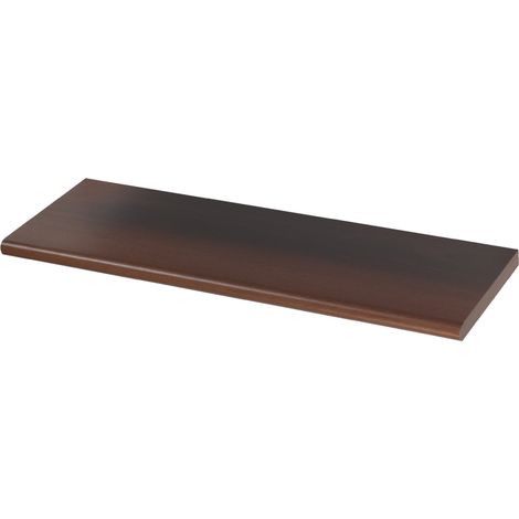 Mensola in Legno con Bordo Stondato FERLIVING - Noce 80x20x1,8 cm (1/3)