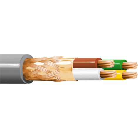 Cavo schermato per dati e comandi itc 4x0.75mm2 grigio vendita al metro - cc-47grb500