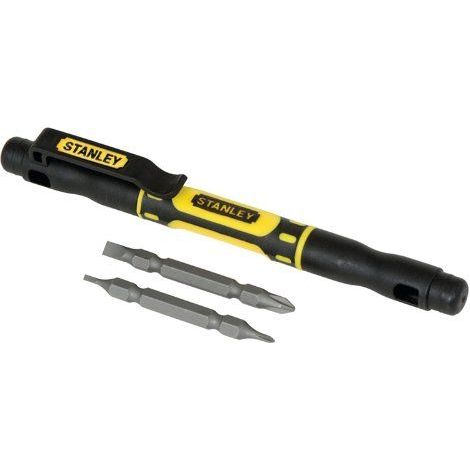 Stanley Tournevis de Poche 4 en 1 Phillips Noir