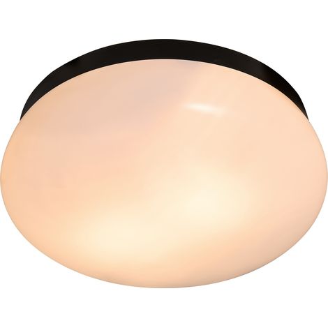 Plafonnier FOAM Matière plastique Noir, H.12 - IP44 - E27 /Nordlux Intérieur (1/4)