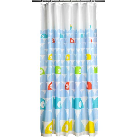 Premier Housewares Fish Design Polyester Shower Curtain