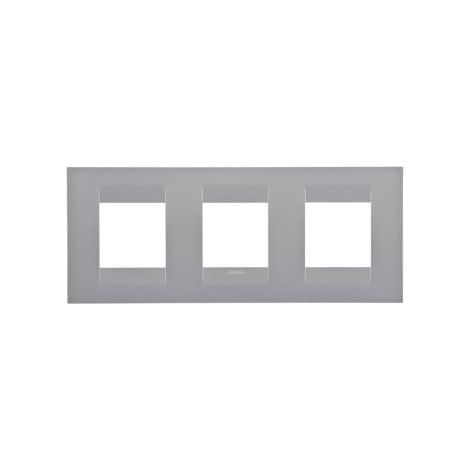 PLAQUE GEO INT. 2+2+2P H TITANE GEWISS GW16426VT
