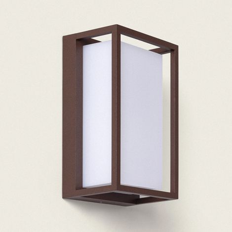 Applique da Parete per Esterni LED 12W Alluminio CCT Selezionabile Doppio Diffusore Arelien Large II Ossido