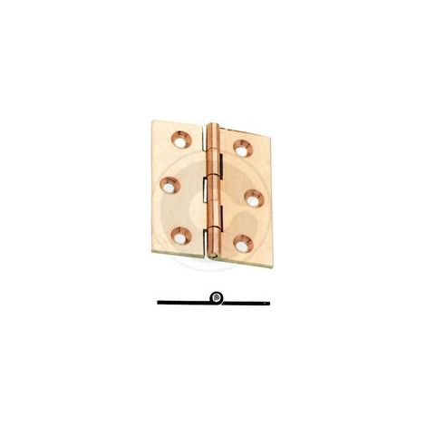 cerniera fresata piana mm 40x35 ottone bronzato collo zancato infissi porte mobili (1/2)