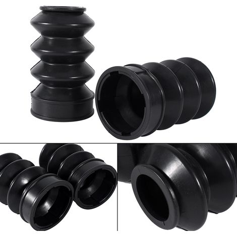 Protecteurs de fourche en caoutchouc 39mm pour Harley Sportster, Dyna, FX, XL 883, étanches et durables (1/5)