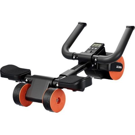 Roue Abdominale à Rebond Automatique Avec Tapis de 【Conception à Trois Roues】Abdos Musculation Appareil Sport Maison, Roulette Abdominaux (1/5)