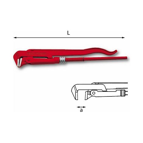 USAG 305 N330 U03050002 GIRATUBI MODELLO SVEDESE CON GANASCE A 90° DIRITTE