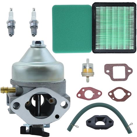 GCV190 Carburateur avec Bougie Ligne de Carburant pour Honda GC190 GCV190A GV190LA Moteur HRB217 HRX217 HRX217K1 HRX217K2 Tondeuse Remplacer 16100-Z0Y-813 16100-Z0Y-003 (1/5)
